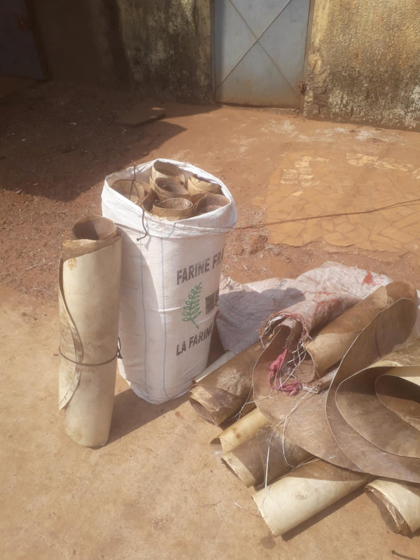 Very thick shaved goat skins