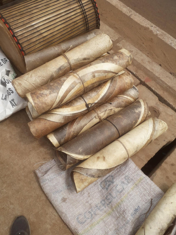 Peaux de chèvres rasées